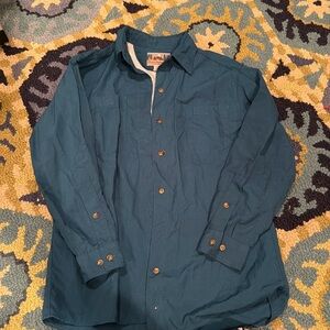 Outdoor button down with mesh airflow